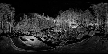 Equirectangular Landscape 01  Vernal Falls (after Muybridge and Watkins)